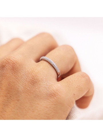 Bague Fascination by Ellen K. en blanc : devant