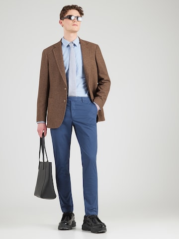 Hackett London Slimfit Lærredsbukser 'KENSINGTON' i blå