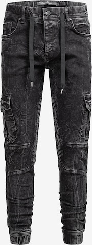 Redbridge Tapered Jeans in Zwart: voorkant