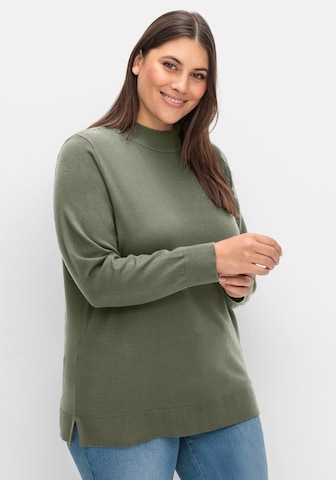 Pullover di SHEEGO in verde: frontale