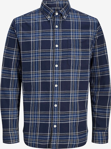 Jack & Jones Junior Button Up Shirt in Blue: front