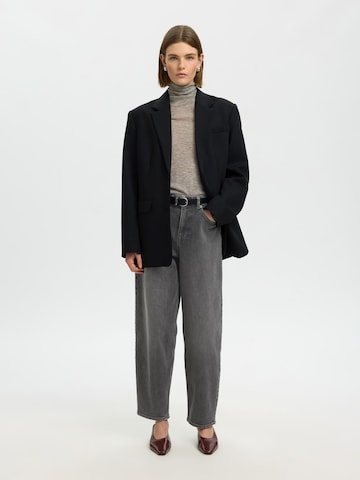 SELECTED Barrel Jeans 'SLWBARREL BEA-KORI' in Grey