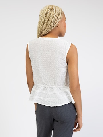 BROKE + SCHÖN Blouse 'Ärmellose Boho Bluse' in White