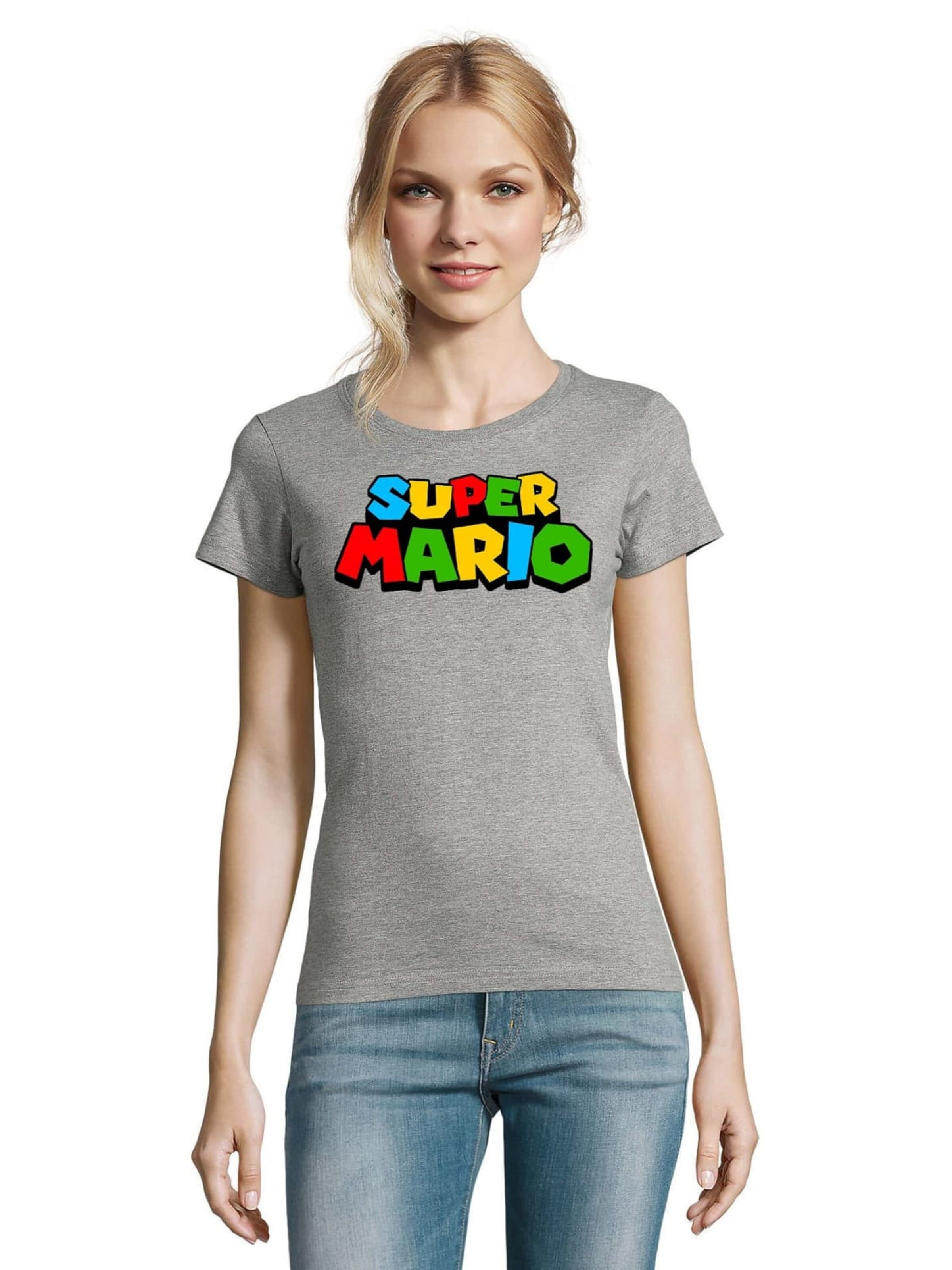Blondie & Brownie Shirt 'SuperMario' in Grey: front
