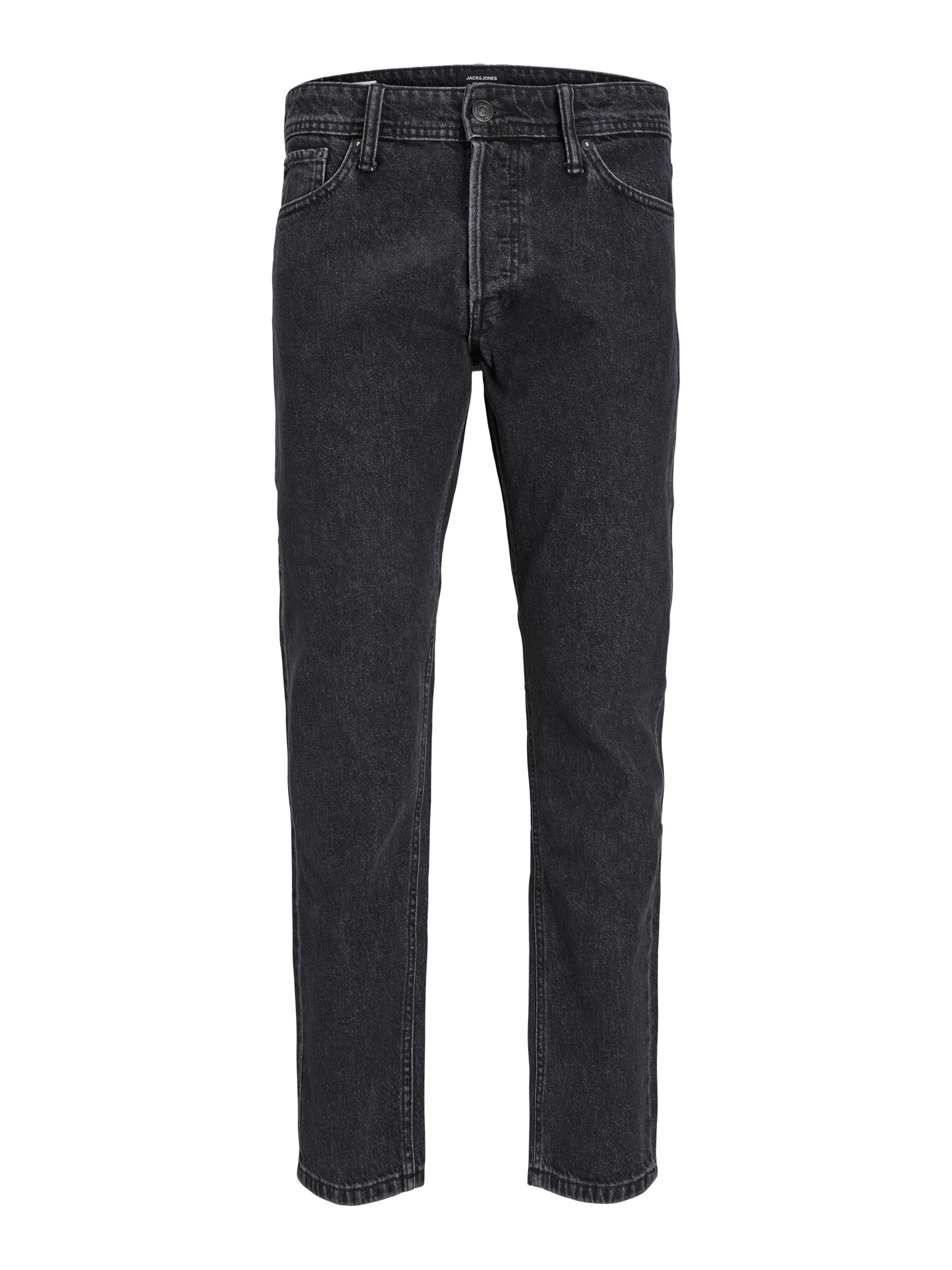 JACK & JONES Loose fit Jeans 'JJIEddie' in Black: front