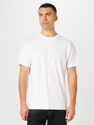 Carhartt WIP Тениска 'Duster' в бяло: отпред