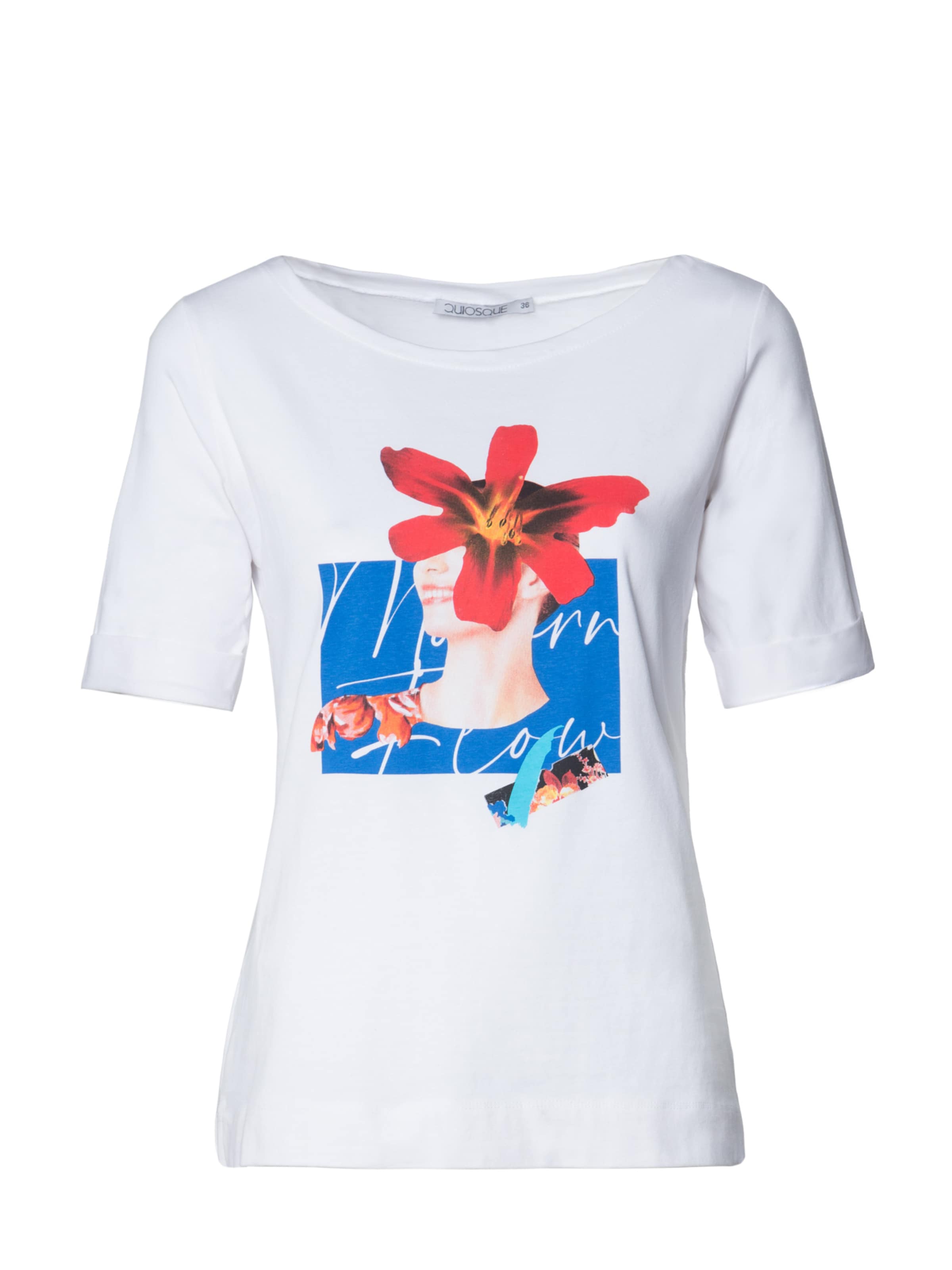 Quiosque T-shirt i vit: framsida