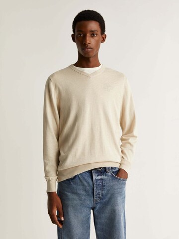 Scalpers Sweater in Beige: front