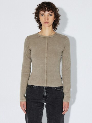 Dr. Denim Shirt 'Stella Rib' in Beige