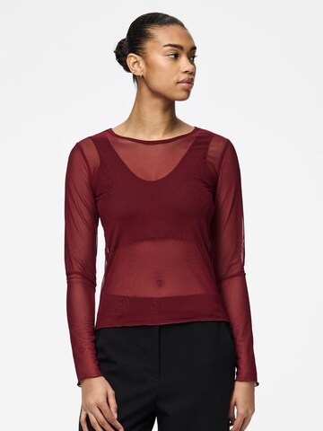 PIECES Shirt 'PCJulli' in Red: front