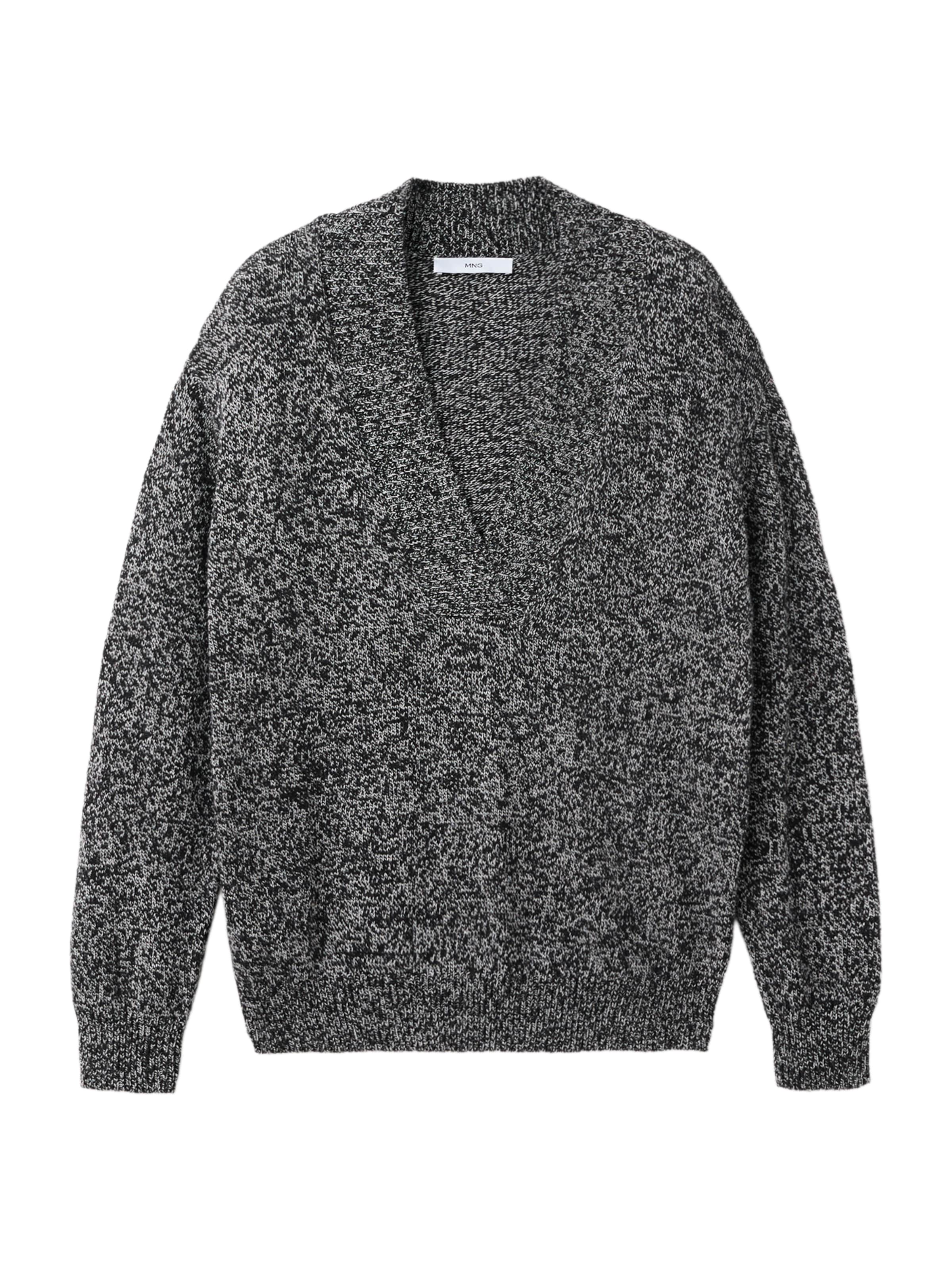 MANGO Sweter w kolorze czarny: przód