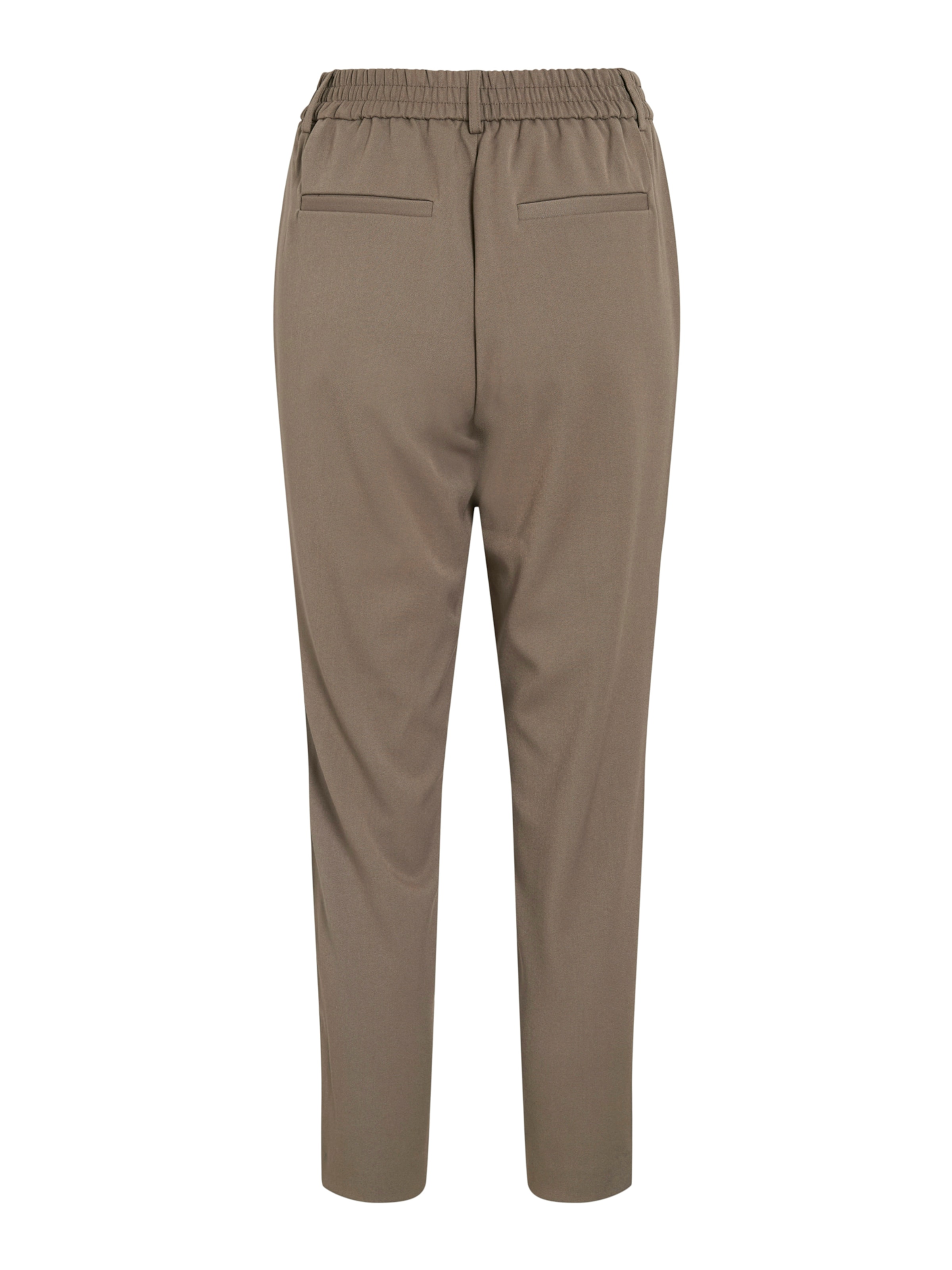 VILA Ozke Hlače z naborki 'VIVarone' | rjava barva