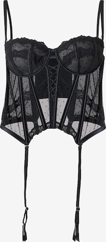Corsetto 'Kat' di Hunkemöller in nero: frontale