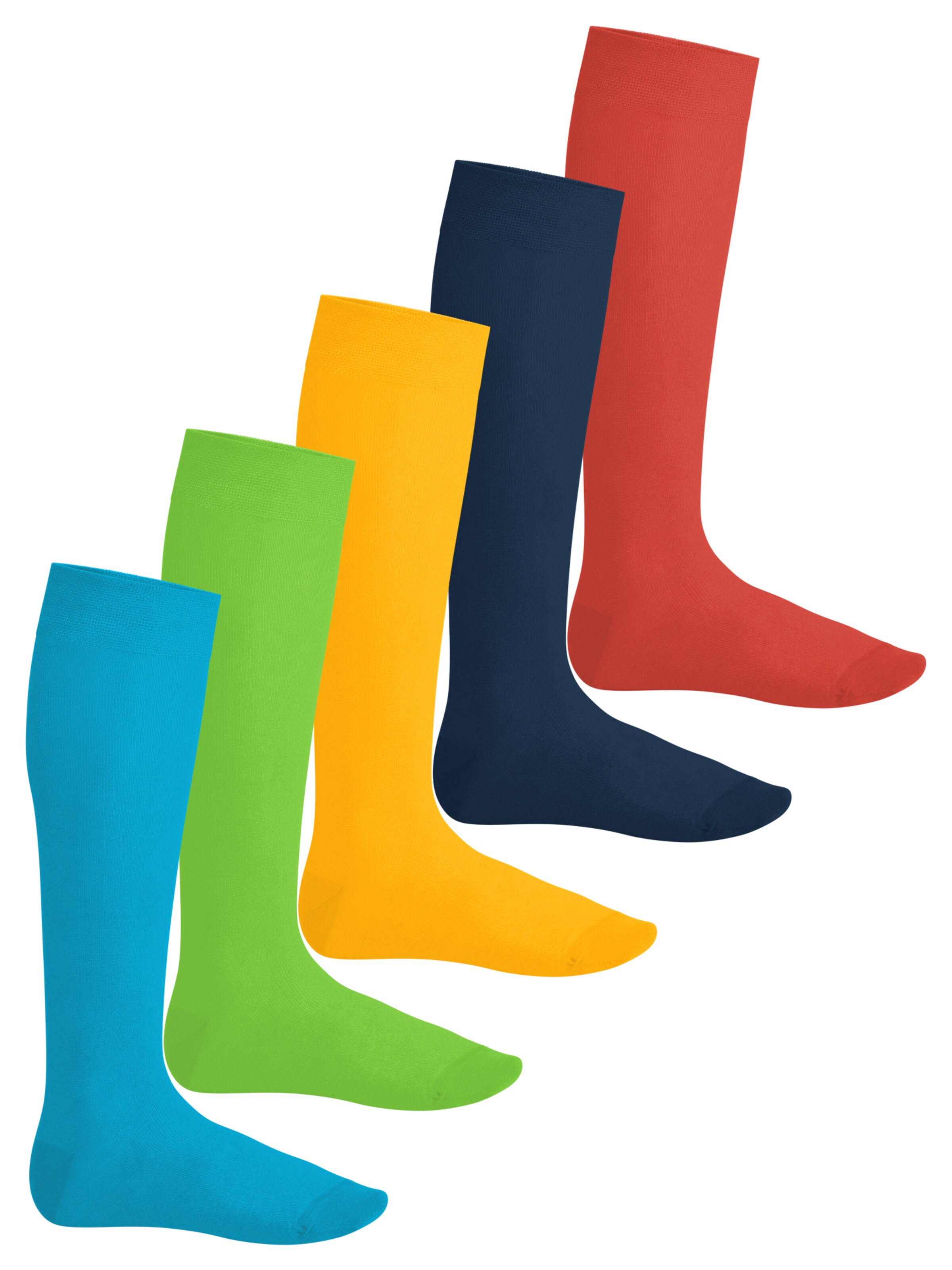 footstar Kniestrümpfe 'EVERYDAY!'‌‌‌‌‌‌‌‌‌‌ in Blau: Vorderseite