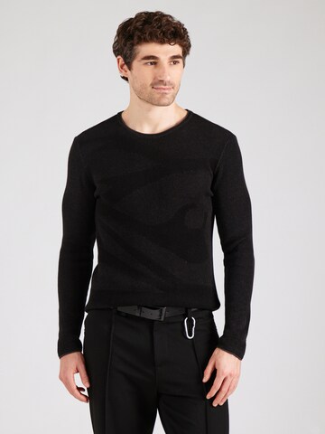 Key Largo Pullover 'MST FIELD' in Schwarz: Vorderseite