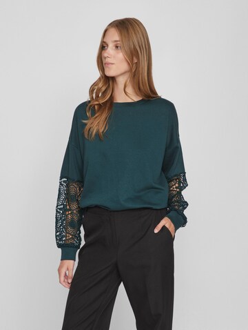 VILA Sweatshirt 'Ricta' in Green: front