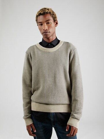 INDICODE JEANS Trui 'Lyng' in Beige: voorkant