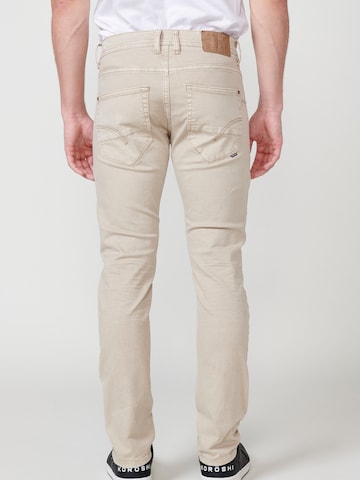 KOROSHI Slimfit Farkut värissä beige