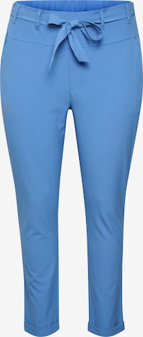 Regular Pantalon 'Jia' KAFFE CURVE en bleu : devant