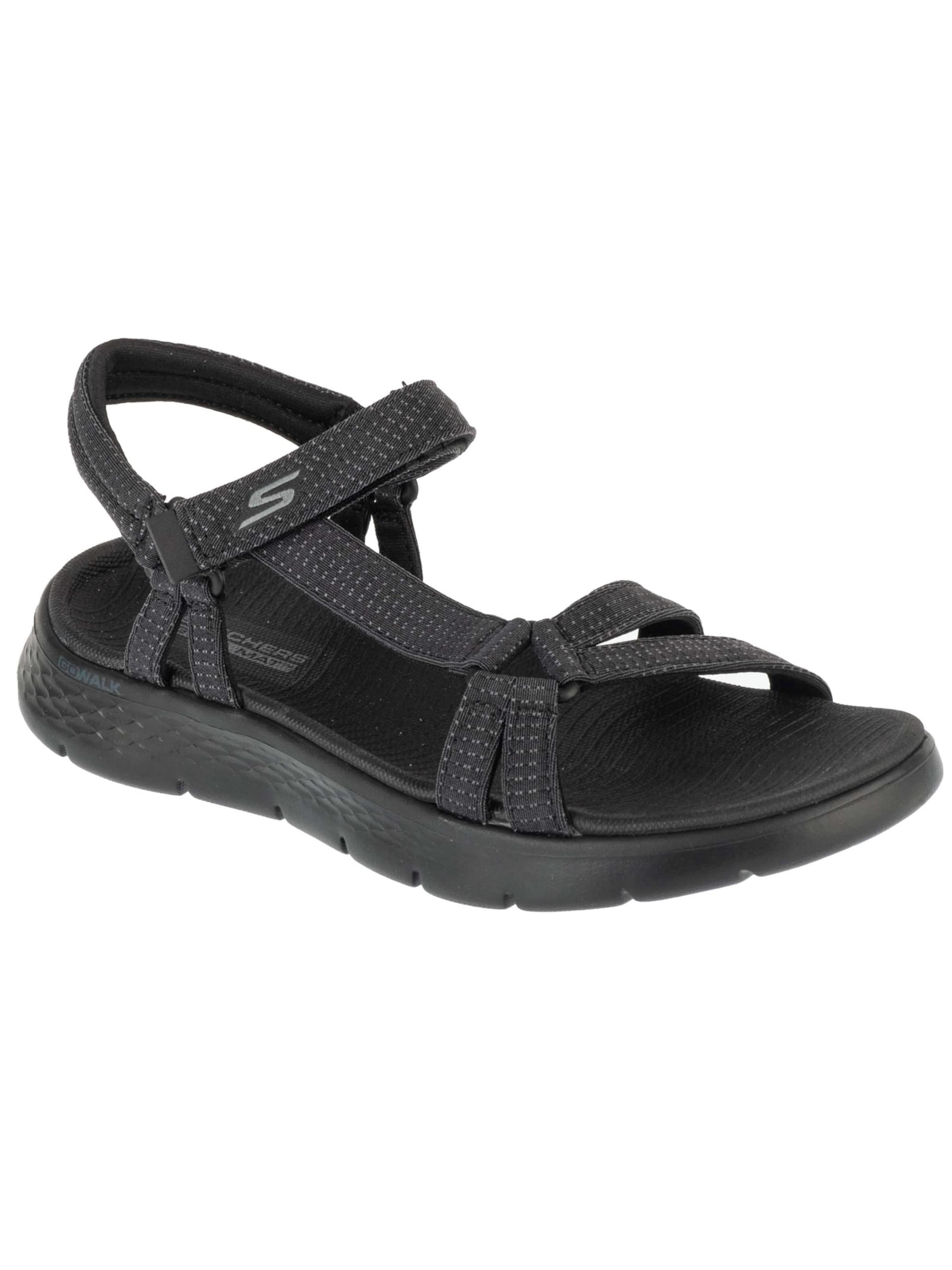 SKECHERS Sandale 'Go Walk Flex'‌‌‌‌‌ in Schwarz: Vorderseite