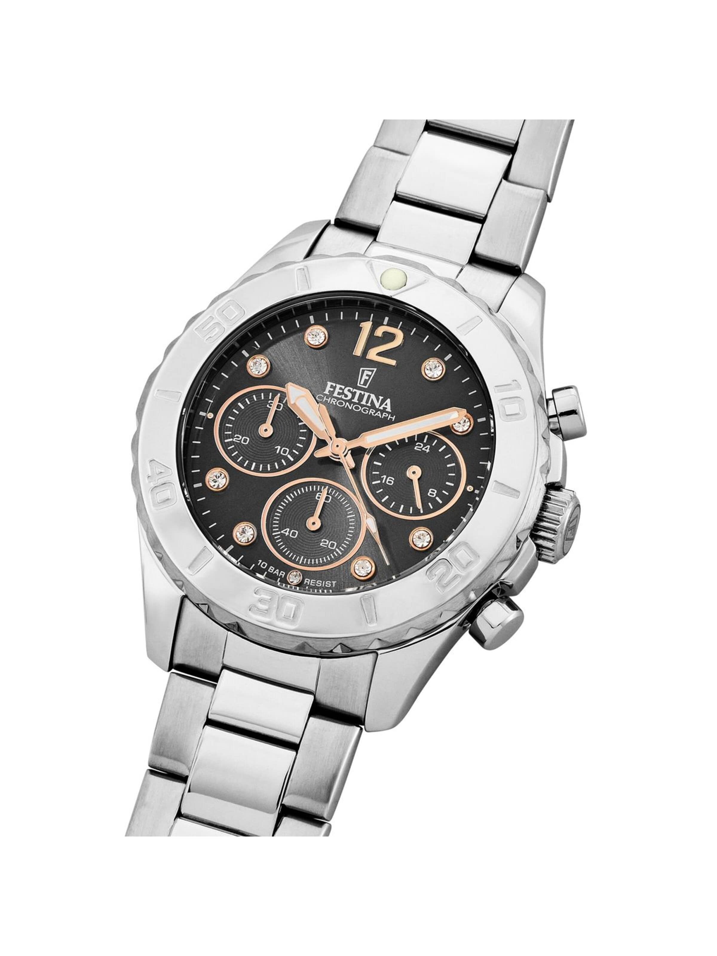FESTINA Analoguhr‌‌‌‌‌‌‌‌ in Schwarz
