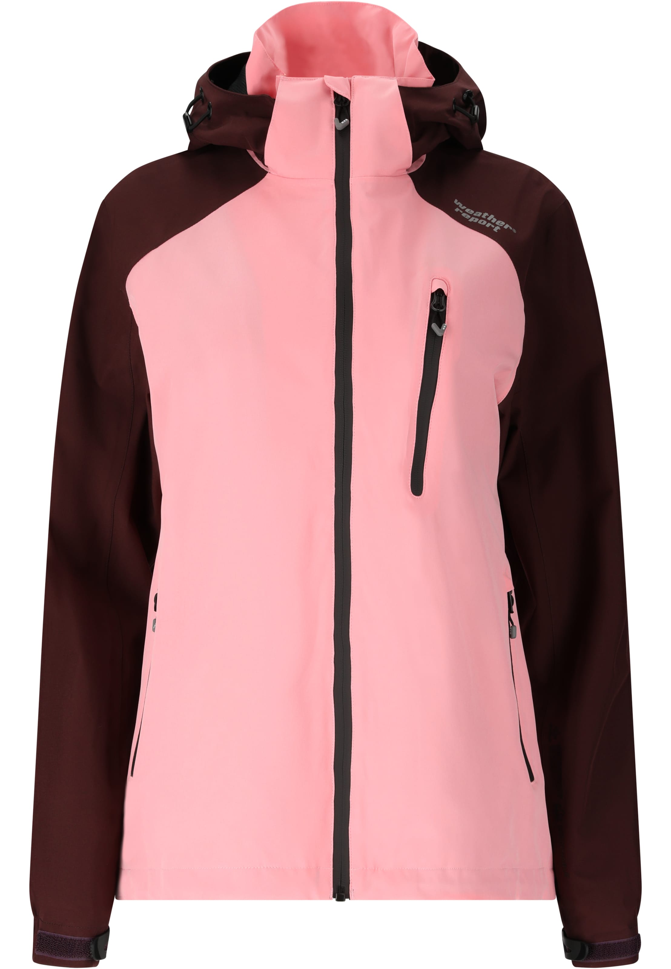 Weather Report Outdoor jacket 'CAMELIA' in Pink: front