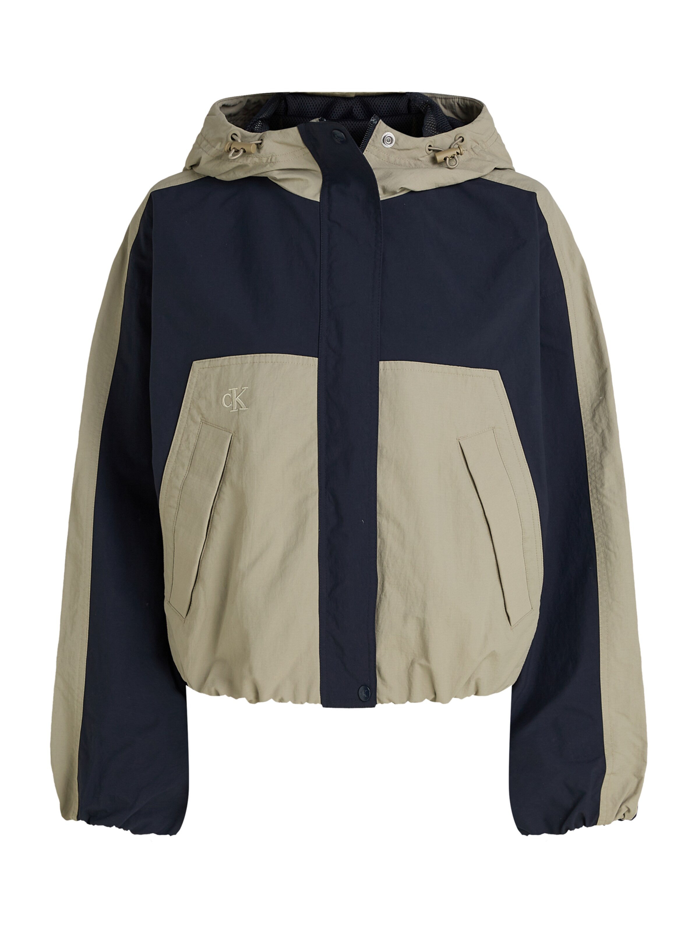 Calvin Klein Jeans Демисезонная куртка в Серый: спереди