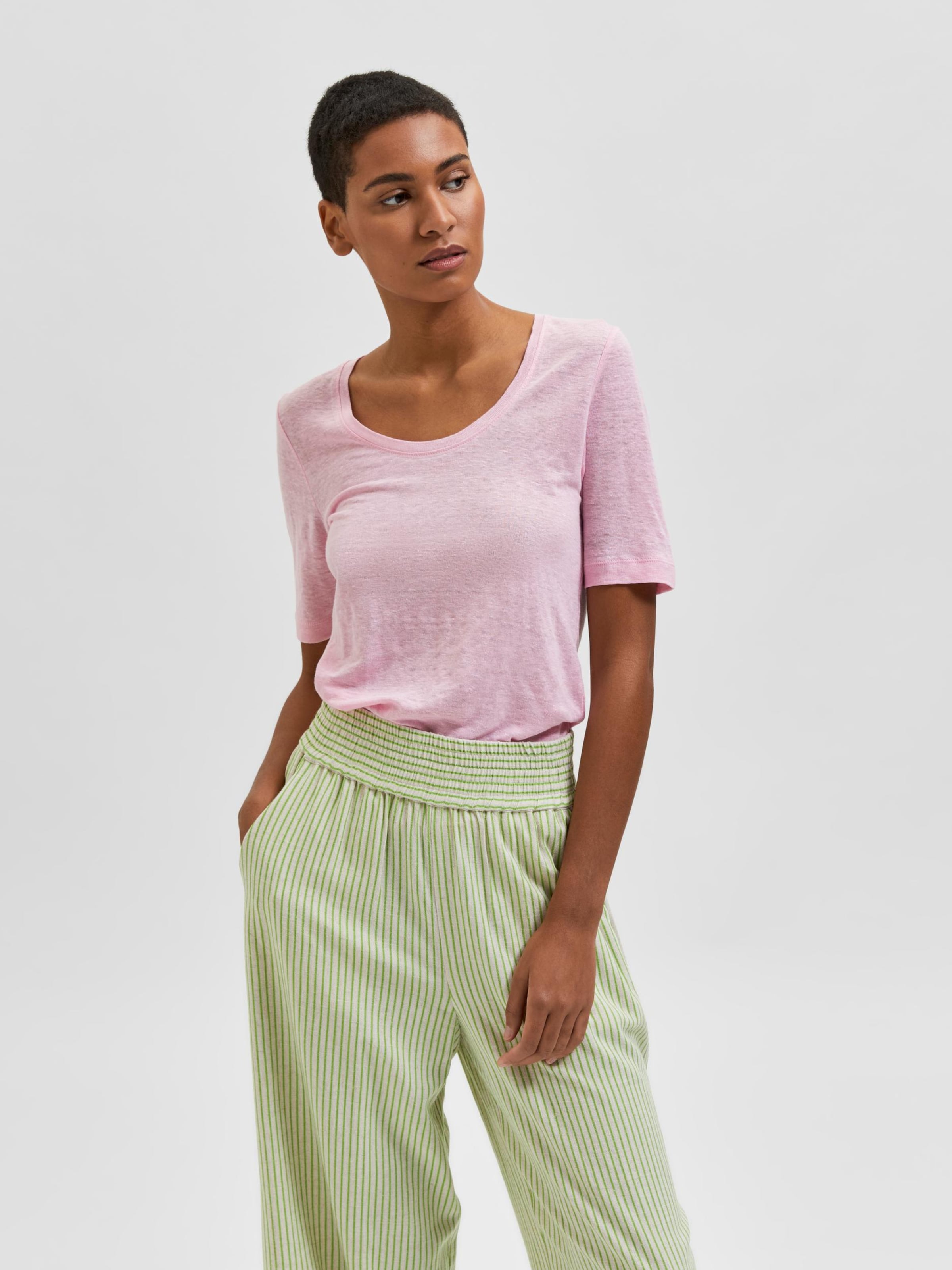 Frauen Shirts & Tops SELECTED FEMME T-Shirt 'Linda' in Rosa - ZO38141 Frauen Shirts & Tops SELECTED FEMME T-Shirt 'Linda' in Rosa - ZO38141
