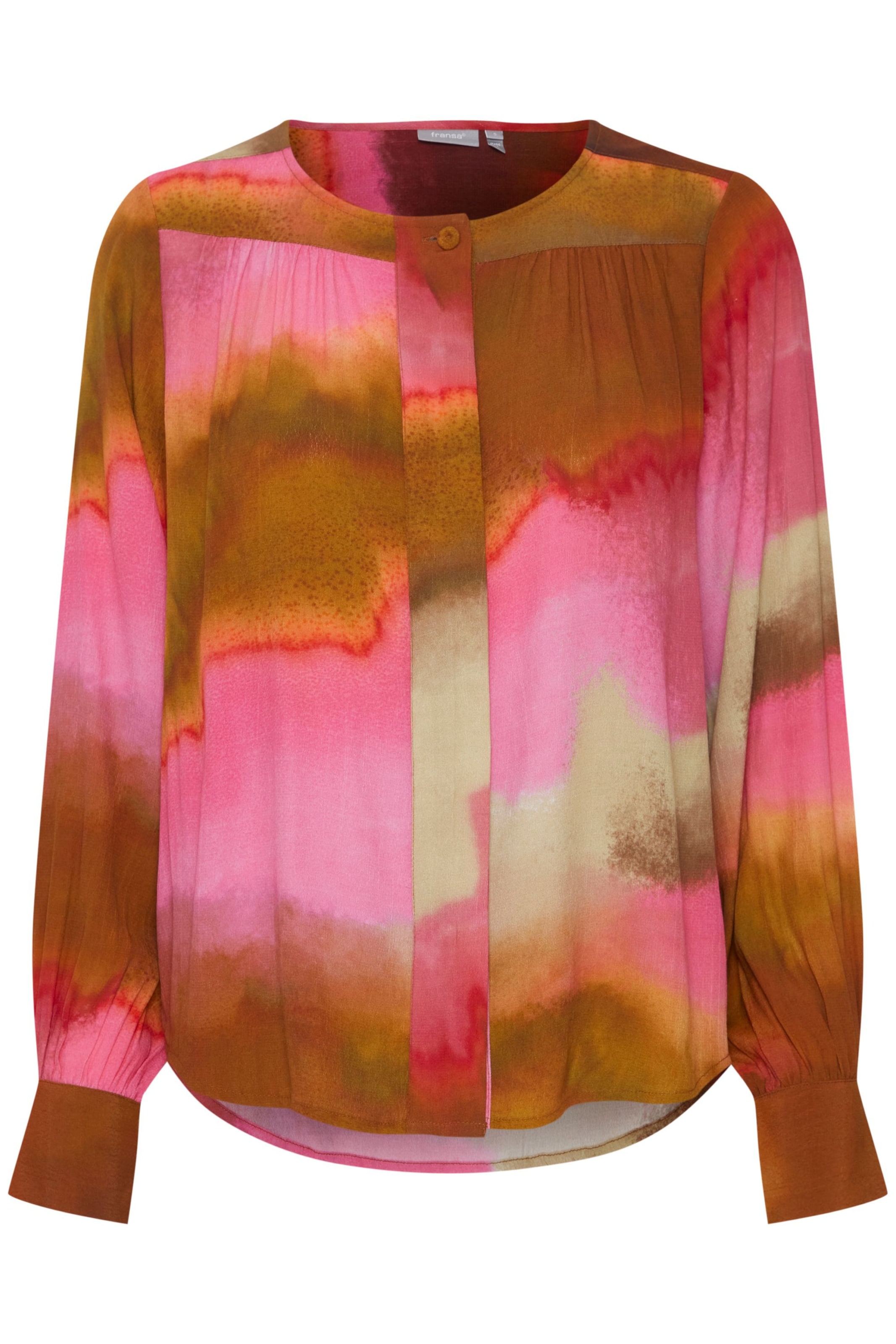 Fransa Bluse 'Rebekka' in Pink: Vorderseite