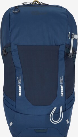 JACK WOLFSKIN Sports Backpack 'Wolftrail 22 Recco' in Blue: front