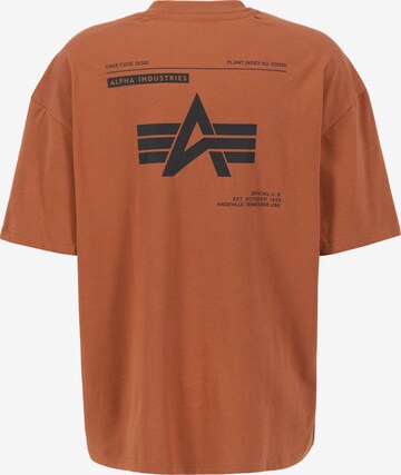ALPHA INDUSTRIES - Camiseta en marrón
