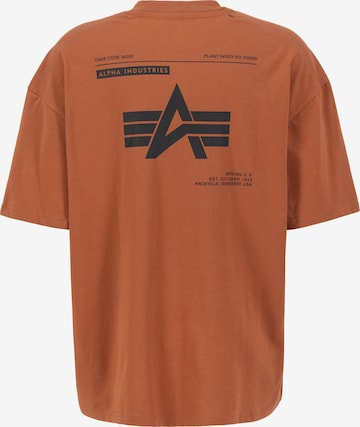 T-Shirt ALPHA INDUSTRIES en marron