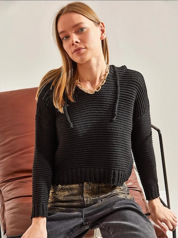 Bianco Lucci - Pullover em preto: frente