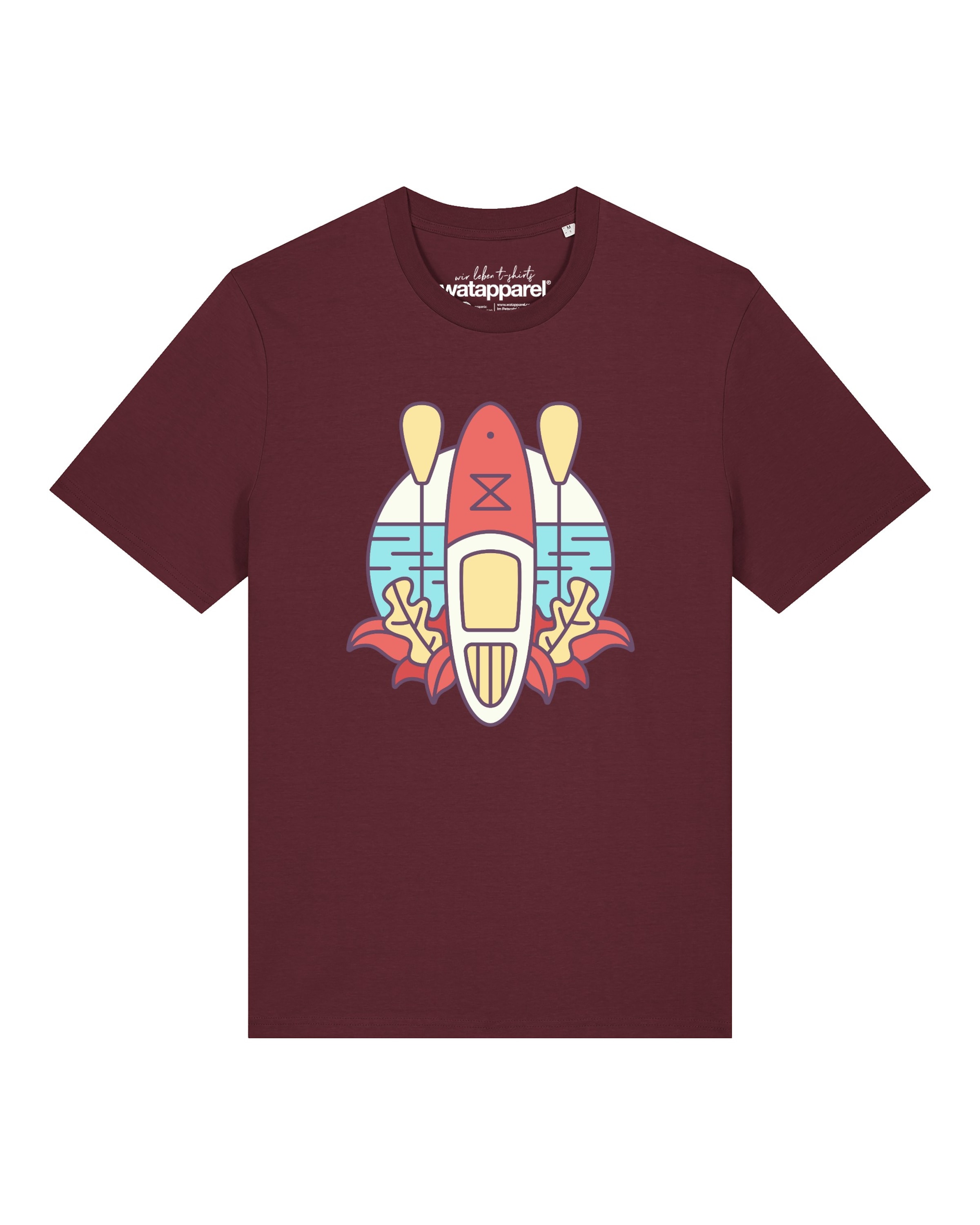 Watapparel Shirt 'Stand Up Paddleboard SUP' in Red: front