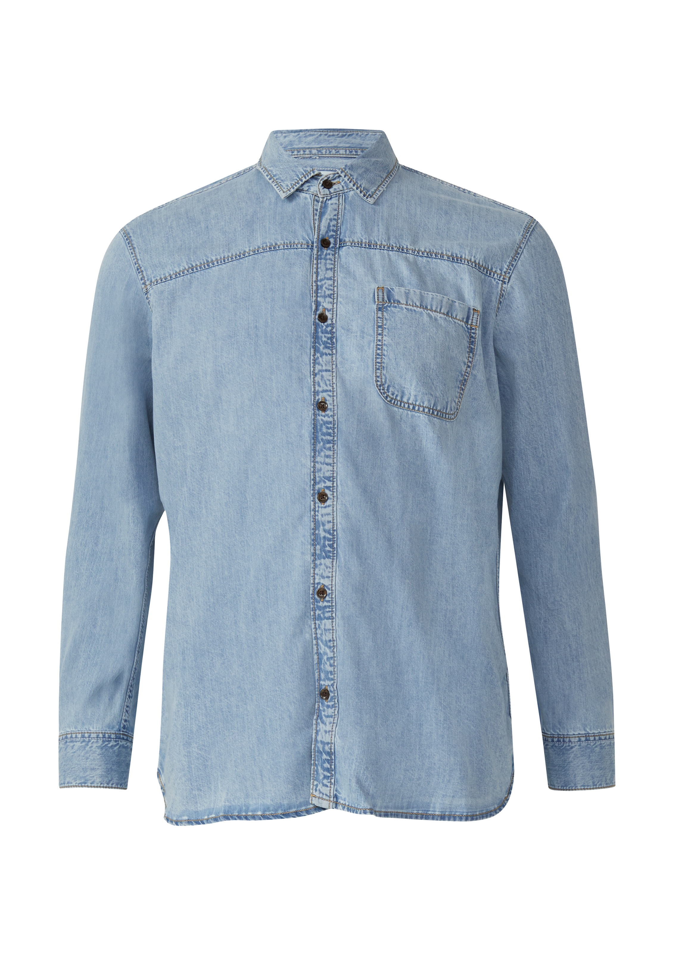 Coupe regular Chemise s.Oliver en bleu : devant