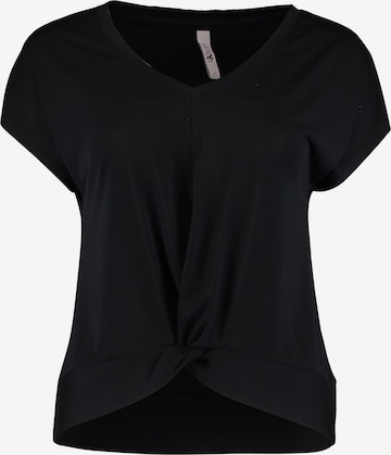 Hailys - Camiseta 'Fa44bia' en negro: frente