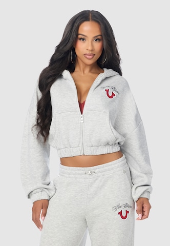 Veste de survêtement 'Applique' True Religion en gris
