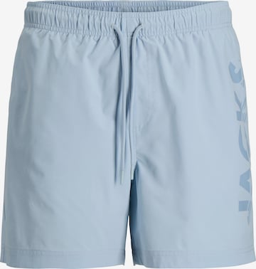 JACK & JONES Zwemshorts 'JPSTMaui' in Blauw: voorkant
