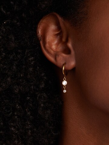 Boucles d'oreilles 'Ziva' Lucardi en or : devant