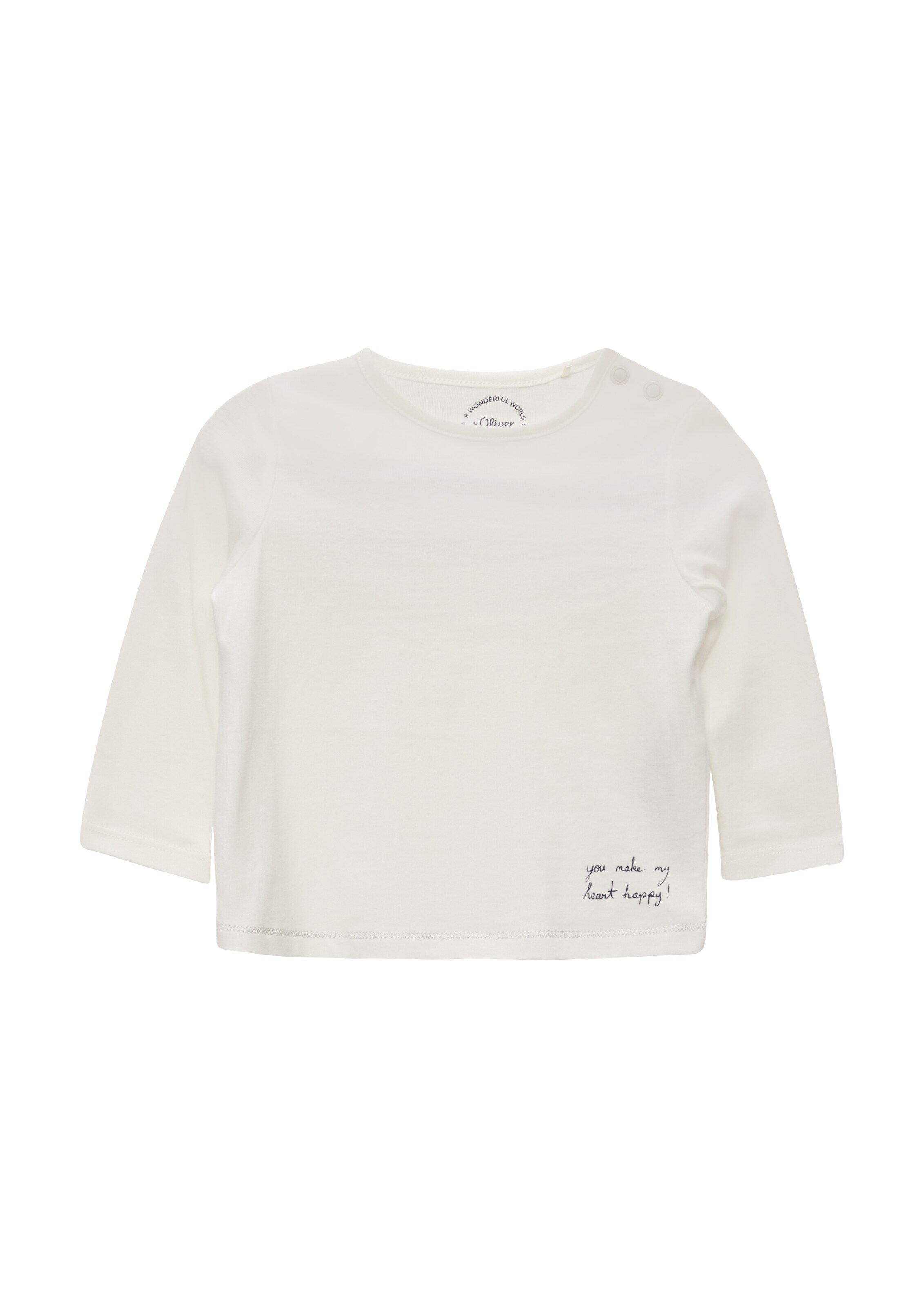 s.Oliver Shirt in Beige: voorkant