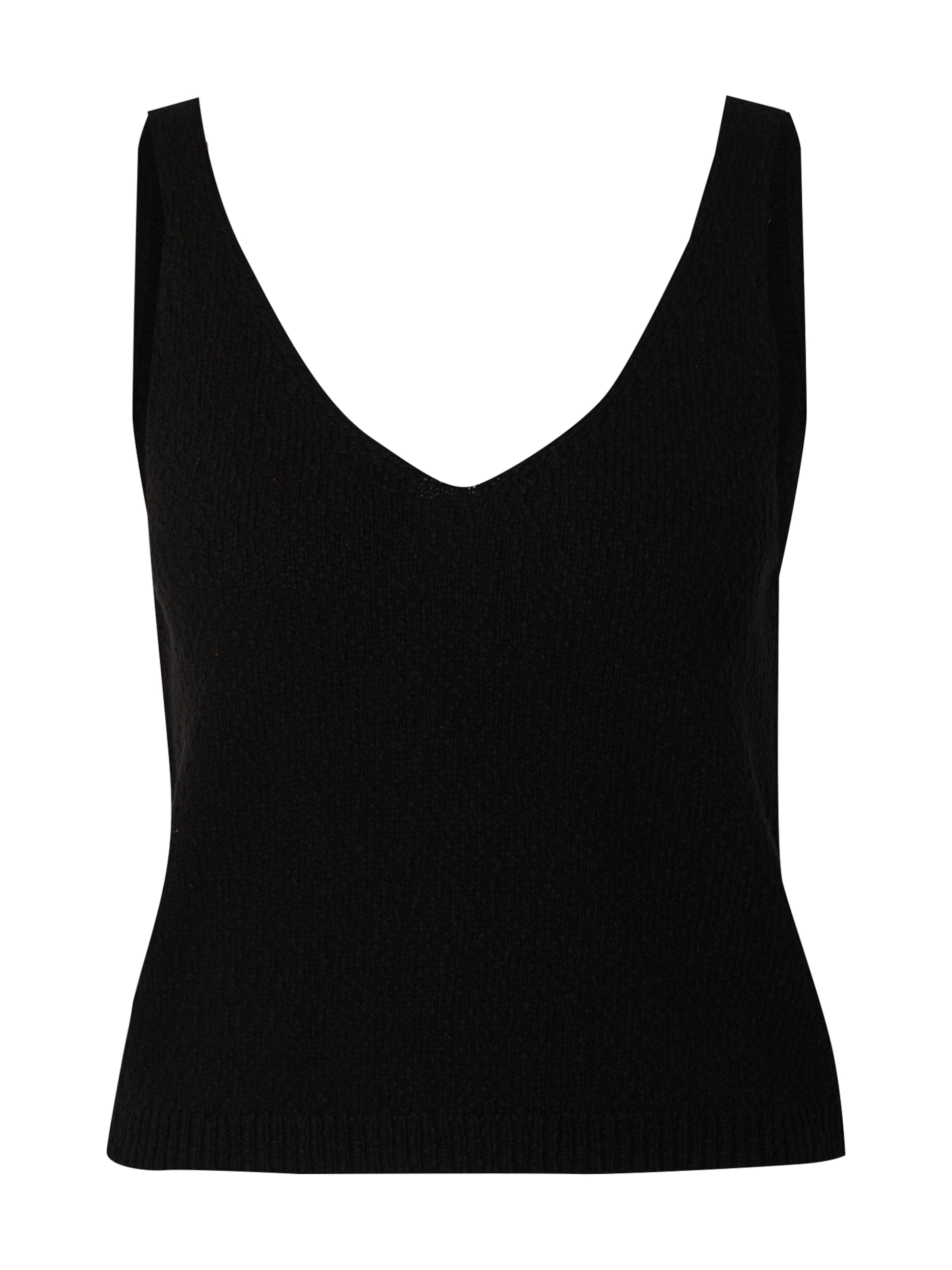 EDITED Top 'Sana' – černá: přední strana