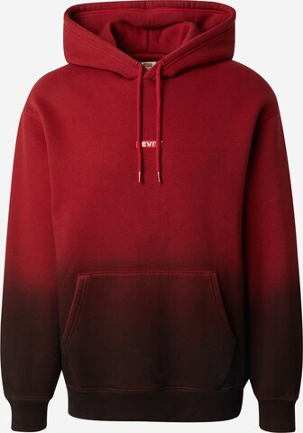 LEVI'S ® Sweatshirt 'Relaxed Baby Tab Hoodie' in Red: front