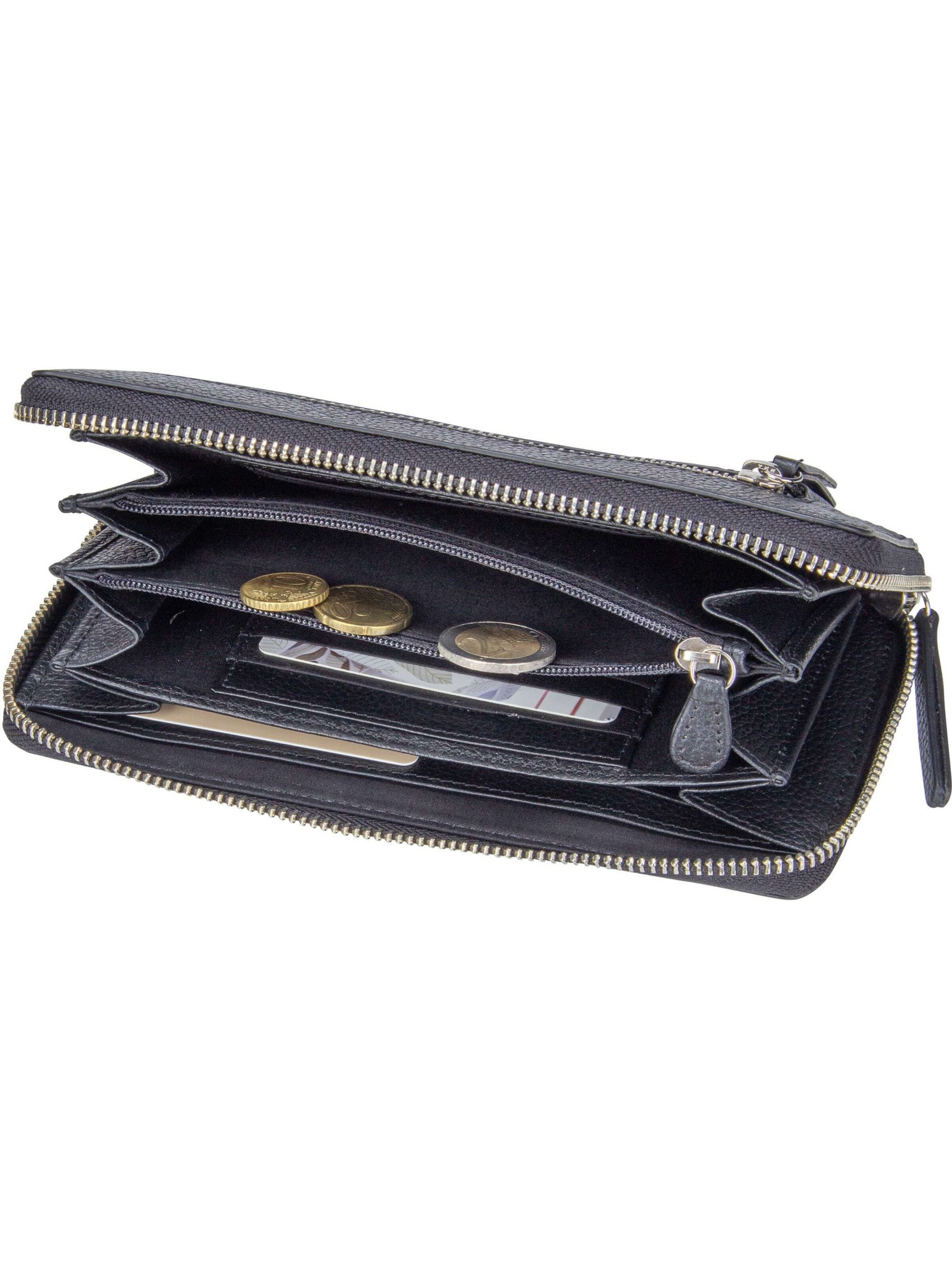 Frauen Portemonnaies bugatti Portemonnaie 'Linda' in Schwarz - CL73729 Frauen Portemonnaies bugatti Portemonnaie 'Linda' in Schwarz - CL73729