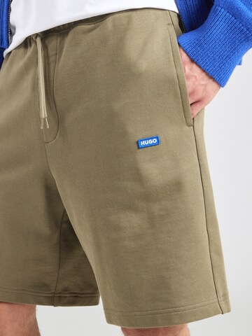 HUGO Loosefit Shorts 'Nasensio' in Grün