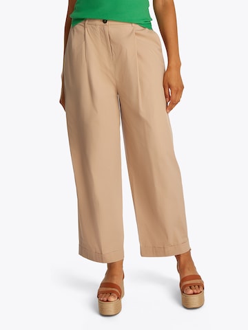 Wide leg Pantaloni di TOMMY HILFIGER in beige: frontale