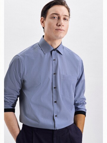 SEIDENSTICKER Regular fit Business Shirt in Blue