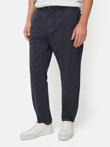 CAMEL ACTIVE - Loosefit Pantalón plisado en azul: frente