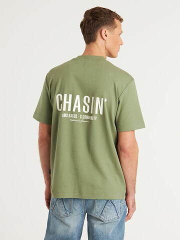 CHASIN' Shirt 'Mayor' in Groen: voorkant