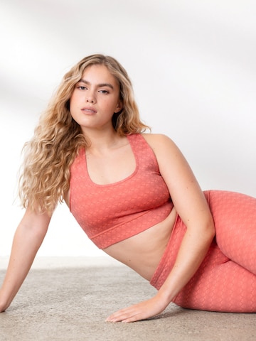 Bustier Soutien-gorge de sport 'Racerback' Hey Honey en orange