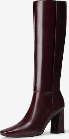 Bottes à lacets Dream Pairs en rouge : devant